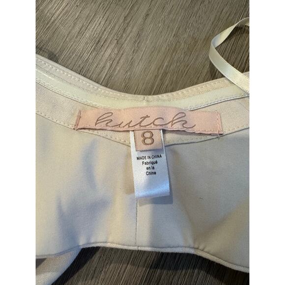 Hutch Cropped Corset Top with Oversized Bow in White Straight Neckline Size 8 - Picture 6 of 9